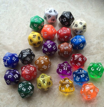 50 ชิ้น Polyhedron กลางแจ้งบาร์ครอบครัวปาร์ตี้เกมลูกเต๋าเกมกระดานอุปกรณ์เสริม, 50 PCS Polyhedron Dice