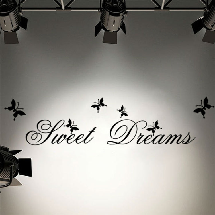 2 PCS Sweet Dreams สติ๊กเกอร์ติดผนังห้องนอน DIY ตกแต่งบ้าน