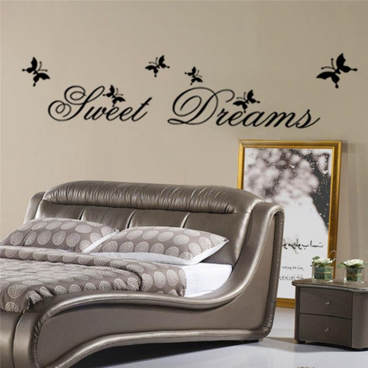 2 PCS Sweet Dreams สติ๊กเกอร์ติดผนังห้องนอน DIY ตกแต่งบ้าน