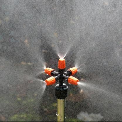 2 PCS Cross Five Outlet หัวฉีดสเปรย์สวนเรือนกระจกรดน้ำสเปรย์, Cross Five Outlet Spray Nozzle