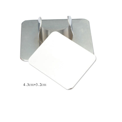 10 PCS Salon Manicure Finger Ring Color Palette Make Up Cream Foundation Mixing Palette Cosmetic Make up Tool Stainless Steel Plate, Small Square