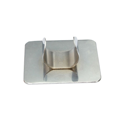10 PCS Salon Manicure Finger Ring Color Palette Make Up Cream Foundation Mixing Palette Cosmetic Make up Tool Stainless Steel Plate, Small Square
