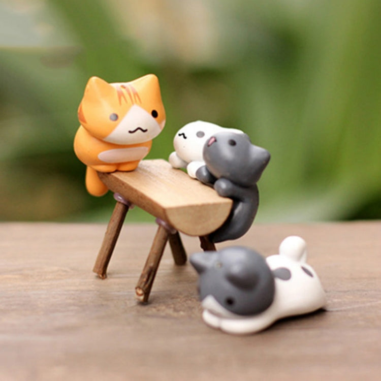 2 ชุดเนื้อกระถางดอกไม้ Moss Micro Landscape ตุ๊กตาแมวน่ารักตกแต่งตุ๊กตาเค้ก DIY เครื่องประดับประกอบ, Doll Cute Cat Decoration