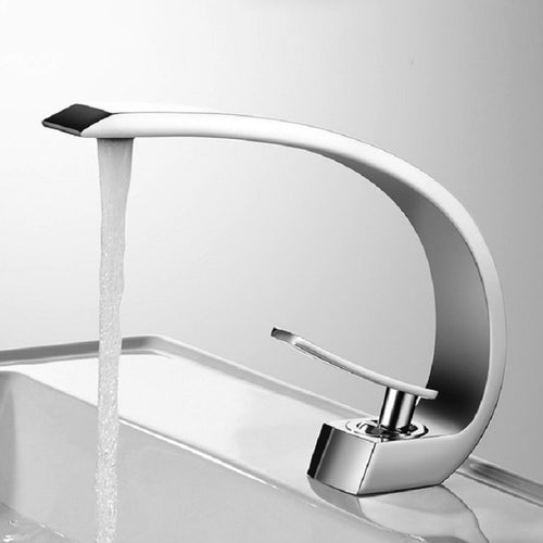 ก๊อกน้ำทองแดงแบบมือกดน้ำร้อนน้ำเย็น, Copper Hand Basin Hot Cold Water Faucet