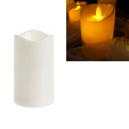 เทียนอิเล็กทรอนิกส์ LED ทรงกระบอกจำลองแสงเทียนแต่งงานเทียน, 15x7.5cm, 10x7.5cm, 7.5x7.5cm, 7.5x7.5cm with remote control, 10x7.5cm with remote control, 15x7.5cm with remote control