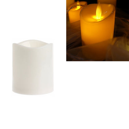 เทียนอิเล็กทรอนิกส์ LED ทรงกระบอกจำลองแสงเทียนแต่งงานเทียน, 15x7.5cm, 10x7.5cm, 7.5x7.5cm, 7.5x7.5cm with remote control, 10x7.5cm with remote control, 15x7.5cm with remote control