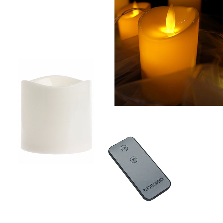 เทียนอิเล็กทรอนิกส์ LED ทรงกระบอกจำลองแสงเทียนแต่งงานเทียน, 15x7.5cm, 10x7.5cm, 7.5x7.5cm, 7.5x7.5cm with remote control, 10x7.5cm with remote control, 15x7.5cm with remote control
