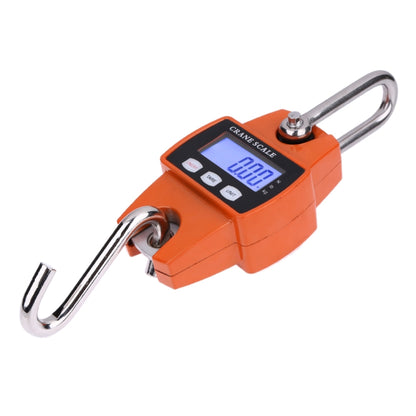 300kg x 100g แบบพกพา LCD Digital Stainless Steel Hook Mini Electronic Hook Scale, 300kg x 100g