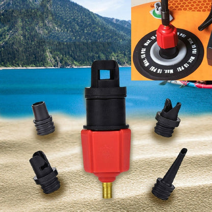 Surfing Paddle Board เรือยาง Inflatable Bed Air วาล์วอะแดปเตอร์รถ Air Pump Adapter, Air Pump Adapter(Red), Air Pump Adapter(Blue)