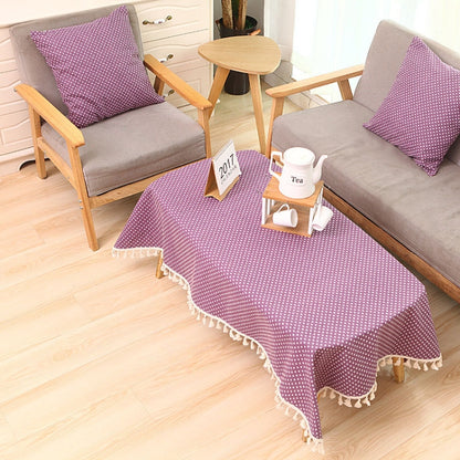 ผ้า ผ้าฝ้าย ผ้าปูโต๊ะรับประทานอาหาร ตกแต่งผ้า, 110x140cm, 90x90cm, 120x160cm, 120x120cm