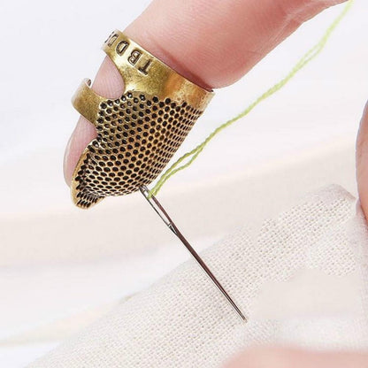 ครัวเรือนปรับโลหะเย็บ Thimble Finger Protectors เย็บเครื่องมืออุปกรณ์เสริม, S, M