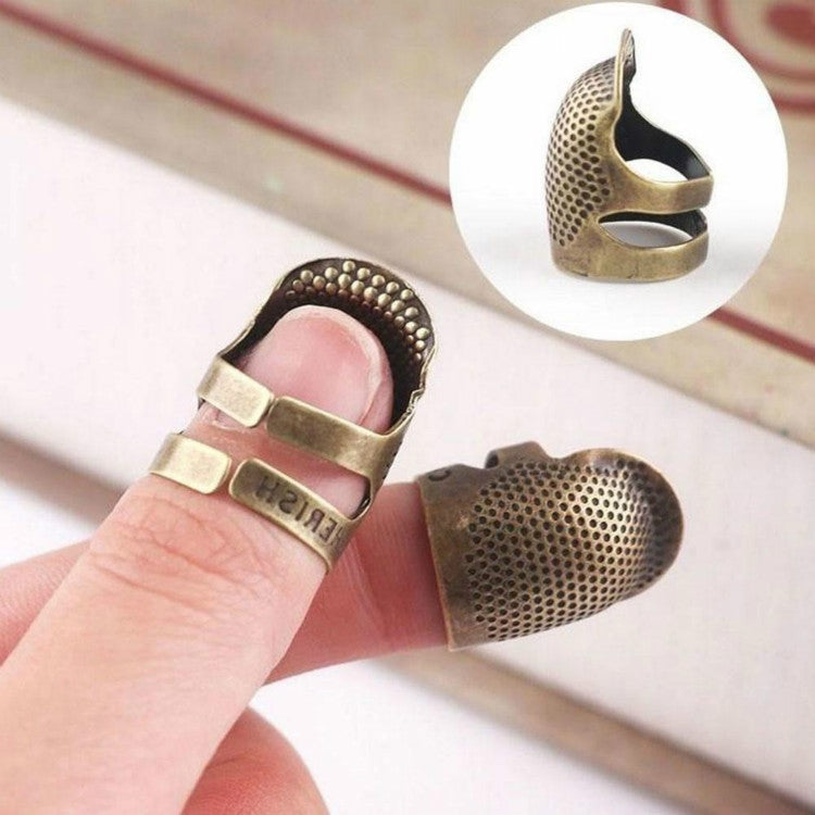 ครัวเรือนปรับโลหะเย็บ Thimble Finger Protectors เย็บเครื่องมืออุปกรณ์เสริม, S, M
