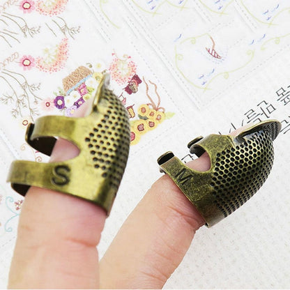 ครัวเรือนปรับโลหะเย็บ Thimble Finger Protectors เย็บเครื่องมืออุปกรณ์เสริม, S, M