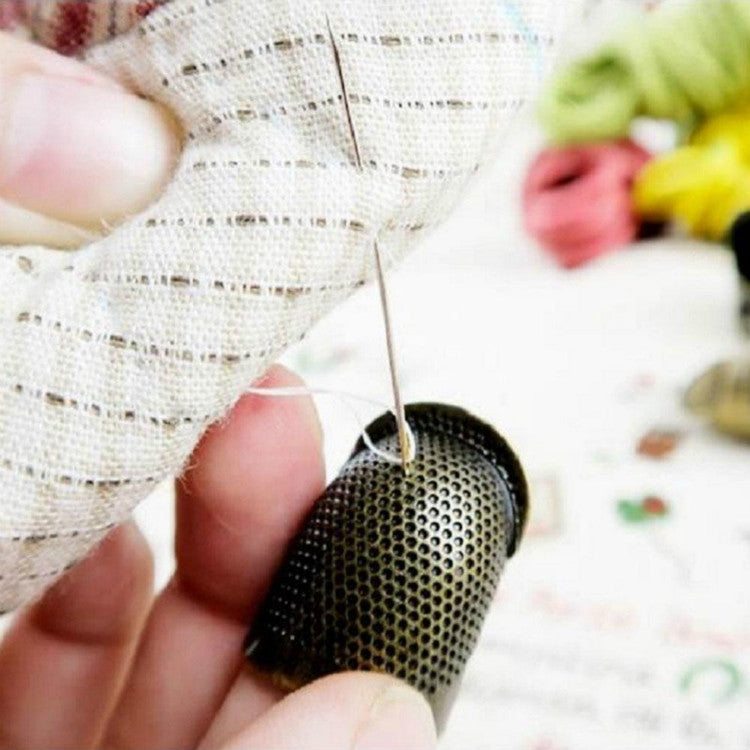 ครัวเรือนปรับโลหะเย็บ Thimble Finger Protectors เย็บเครื่องมืออุปกรณ์เสริม, S, M
