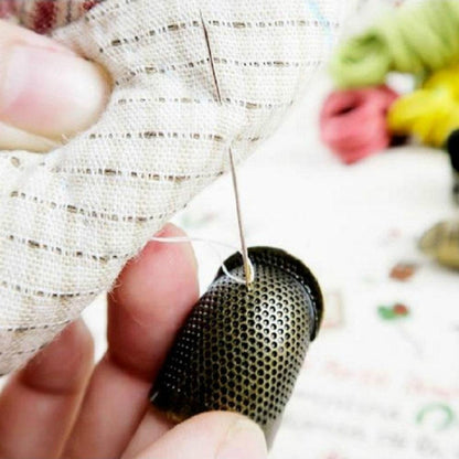 ครัวเรือนปรับโลหะเย็บ Thimble Finger Protectors เย็บเครื่องมืออุปกรณ์เสริม, S, M