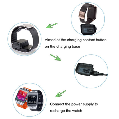 สำหรับ Samsung Gear 2 R380 แท่นชาร์จแท่นชาร์จพร้อมสาย USB (สีดำ)