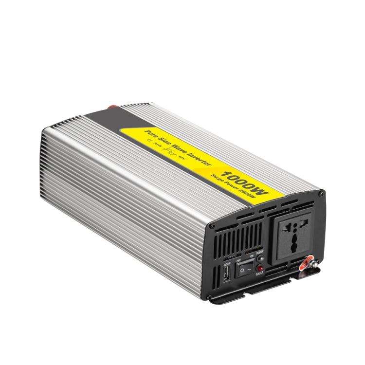 SUVPR DY-LG1000S 1000W DC เป็นไฟฟ้ากระแสสลับ 220V 50Hz เครื่องแปลงไฟรถยนต์ Pure Sine Wave พร้อมปลั๊กไฟสากล, 1000W DC 12V, 1000W DC 24V