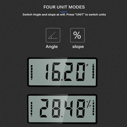 Mini Multi-angle Flip Strong Magnetic Adsorption Angle Ruler Digital แสดงผล Inclinometer, Adsorption Angle Ruler