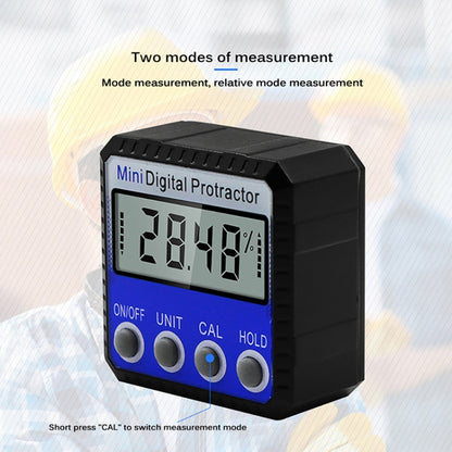 Mini Multi-angle Flip Strong Magnetic Adsorption Angle Ruler Digital แสดงผล Inclinometer, Adsorption Angle Ruler