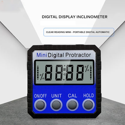 Mini Multi-angle Flip Strong Magnetic Adsorption Angle Ruler Digital แสดงผล Inclinometer, Adsorption Angle Ruler