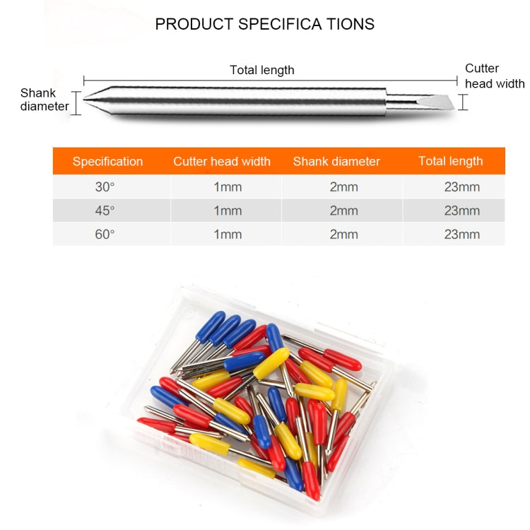 50 ชิ้น 30/45/60 องศาเครื่องมือแกะสลักที่คมชัดและทนทาน, Carving Tools