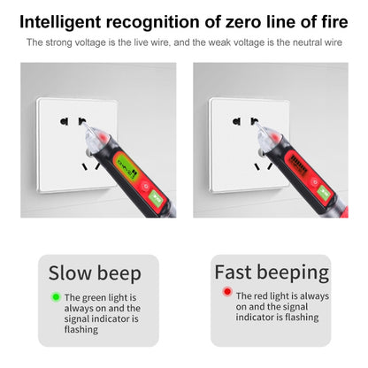 WINTACT WT3010 LED AC Voltage Tester ปากกาตรวจจับแบบไม่สัมผัส 12-1000V AC Voltage Detector, WINTACT WT3010