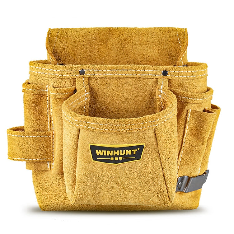 WINHUNT Multi-Function Thicken Cowhide ฮาร์ดแวร์เครื่องมือไฟฟ้ากระเป๋าซ่อมกระเป๋า, WH037