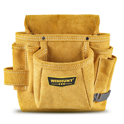 WINHUNT Multi-Function Thicken Cowhide ฮาร์ดแวร์เครื่องมือไฟฟ้ากระเป๋าซ่อมกระเป๋า, WH037