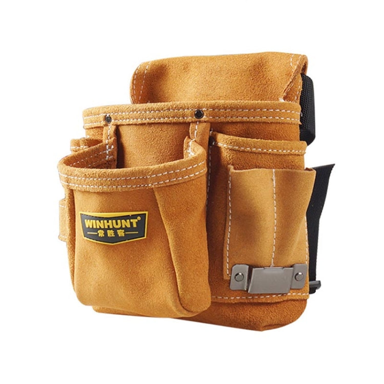 WINHUNT Multi-Function Thicken Cowhide ฮาร์ดแวร์เครื่องมือไฟฟ้ากระเป๋าซ่อมกระเป๋า, WH037