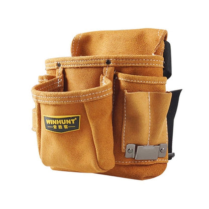 WINHUNT Multi-Function Thicken Cowhide ฮาร์ดแวร์เครื่องมือไฟฟ้ากระเป๋าซ่อมกระเป๋า, WH037