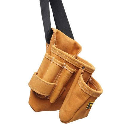 WINHUNT Multi-Function Thicken Cowhide ฮาร์ดแวร์เครื่องมือไฟฟ้ากระเป๋าซ่อมกระเป๋า, WH037