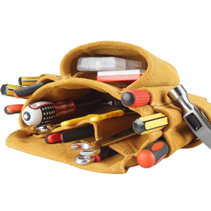 WINHUNT Multi-Function Thicken Cowhide ฮาร์ดแวร์เครื่องมือไฟฟ้ากระเป๋าซ่อมกระเป๋า, WH037