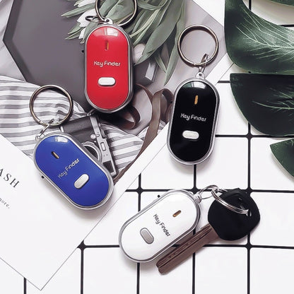 5 PCS ZG808 LED Key Finder อุปกรณ์ป้องกันการสูญหายการควบคุมด้วยเสียง, การจัดส่งสีแบบสุ่ม, ZG808