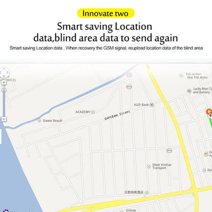 TK200 2G IP67 GPS กันน้ำ / GPRS / GSM ส่วนบุคคล / สินค้า / สัตว์เลี้ยง / กระเป๋า Locator ปลอกคอสัตว์เลี้ยงอุปกรณ์ติดตามแบบเรียลไทม์, TK200