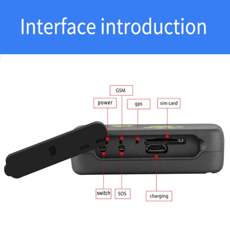 TK203 2G GPS / GPRS / GSM ส่วนบุคคล / สินค้า / สัตว์เลี้ยง / กระเป๋าระบุตำแหน่งปลอกคอสัตว์เลี้ยงอุปกรณ์ติดตามแบบเรียลไทม์, TK203