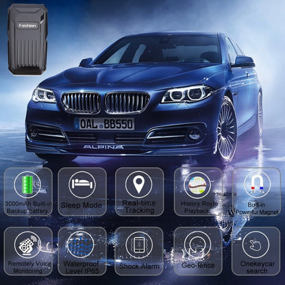 KH-X1 มินิแม่เหล็กกันน้ำ GPS / GSM / GPRS Quad Band Realtime Car Tracker, แบตเตอรี่ในตัวอายุการใช้งานยาวนาน, สัญญาณเตือนปลาฉลาม, สัญญาณเตือนการเคลื่อนไหว, การตรวจสอบเสียงจากระยะไกล, Geo-fence, KH-X1