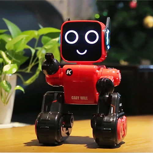 JJR/C R4 Cady Wile 2.4GHz รีโมทคอนโทรลอัจฉริยะ Robo-advisor Money Management Robots Toy พร้อมไฟ LED หลากสีสัน ระยะการควบคุมระยะไกล: 15m ช่วงอายุ: 8 ปีขึ้นไป, R4