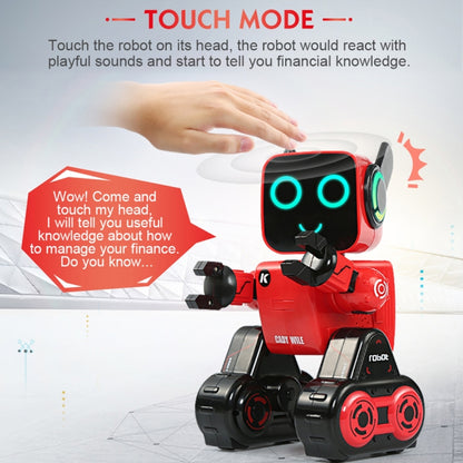 JJR/C R4 Cady Wile 2.4GHz รีโมทคอนโทรลอัจฉริยะ Robo-advisor Money Management Robots Toy พร้อมไฟ LED หลากสีสัน ระยะการควบคุมระยะไกล: 15m ช่วงอายุ: 8 ปีขึ้นไป, R4