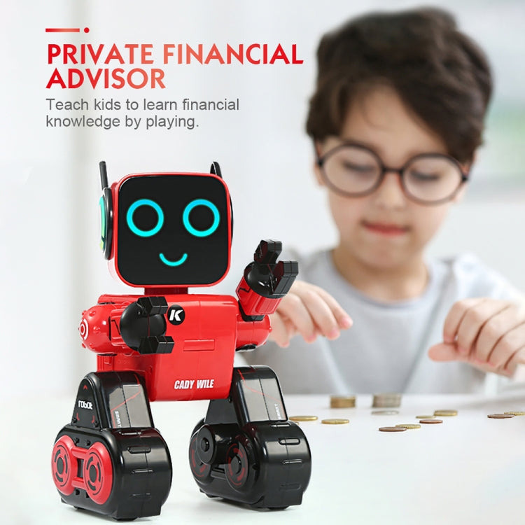 JJR/C R4 Cady Wile 2.4GHz รีโมทคอนโทรลอัจฉริยะ Robo-advisor Money Management Robots Toy พร้อมไฟ LED หลากสีสัน ระยะการควบคุมระยะไกล: 15m ช่วงอายุ: 8 ปีขึ้นไป, R4