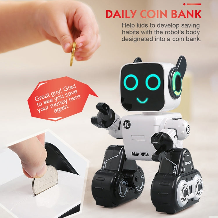 JJR/C R4 Cady Wile 2.4GHz รีโมทคอนโทรลอัจฉริยะ Robo-advisor Money Management Robots Toy พร้อมไฟ LED หลากสีสัน ระยะการควบคุมระยะไกล: 15m ช่วงอายุ: 8 ปีขึ้นไป, R4