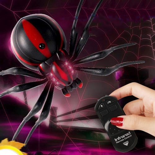 Tricky Funny Toy รีโมทอินฟราเรด Scary Creepy Spider ขนาด 16*10cm, Spider1