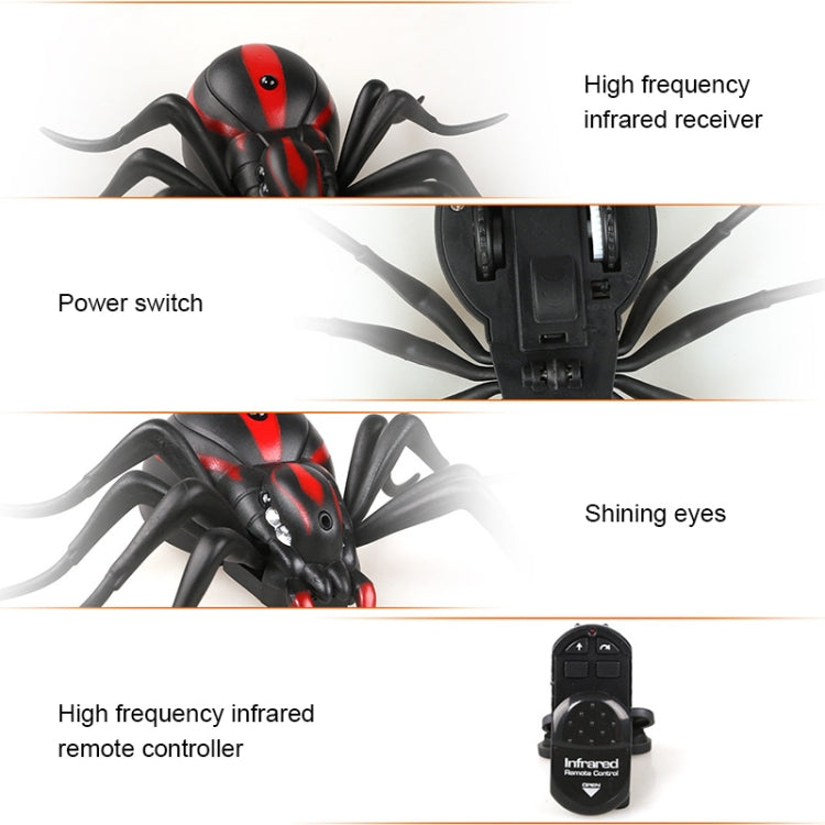 Tricky Funny Toy รีโมทอินฟราเรด Scary Creepy Spider ขนาด 16*10cm, Spider1