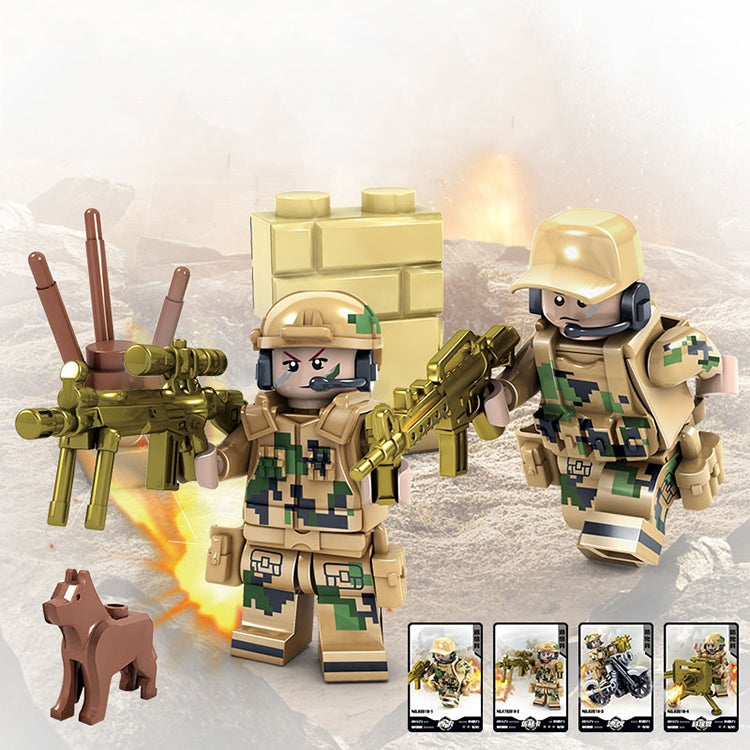 KAZI Wolf Fang Field Team Building Block ของเล่นเพื่อการศึกษา ช่วงอายุ: 6 ปีขึ้นไป, 82015