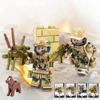 KAZI Wolf Fang Field Team Building Block ของเล่นเพื่อการศึกษา ช่วงอายุ: 6 ปีขึ้นไป, 82015