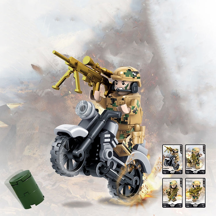 KAZI Wolf Fang Field Team Building Block ของเล่นเพื่อการศึกษา ช่วงอายุ: 6 ปีขึ้นไป, 82015