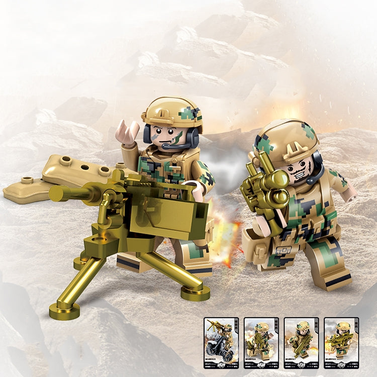 KAZI Wolf Fang Field Team Building Block ของเล่นเพื่อการศึกษา ช่วงอายุ: 6 ปีขึ้นไป, 82015