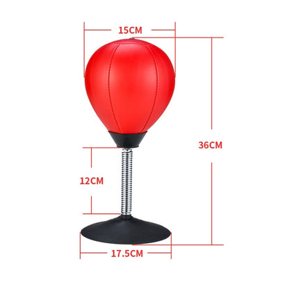 เดสก์ท็อป Punching Ball บรรเทาความเครียดบัสเตอร์ความเร็วฟิตเนสบอลมวยแนวตั้งพร้อมตัวดูด, HW-1102