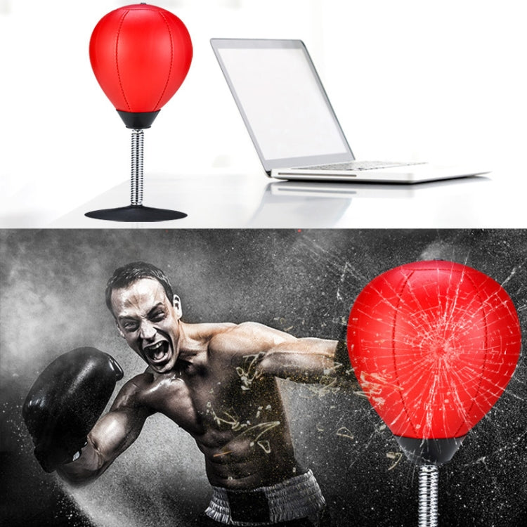 เดสก์ท็อป Punching Ball บรรเทาความเครียดบัสเตอร์ความเร็วฟิตเนสบอลมวยแนวตั้งพร้อมตัวดูด, HW-1102