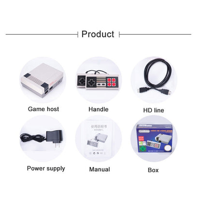 Retro Classic TV Mini HDMI HD วิดีโอเกมคอนโซล 600 เกมในตัว, 600 Games(EU Plug), 600 Games(US Plug)