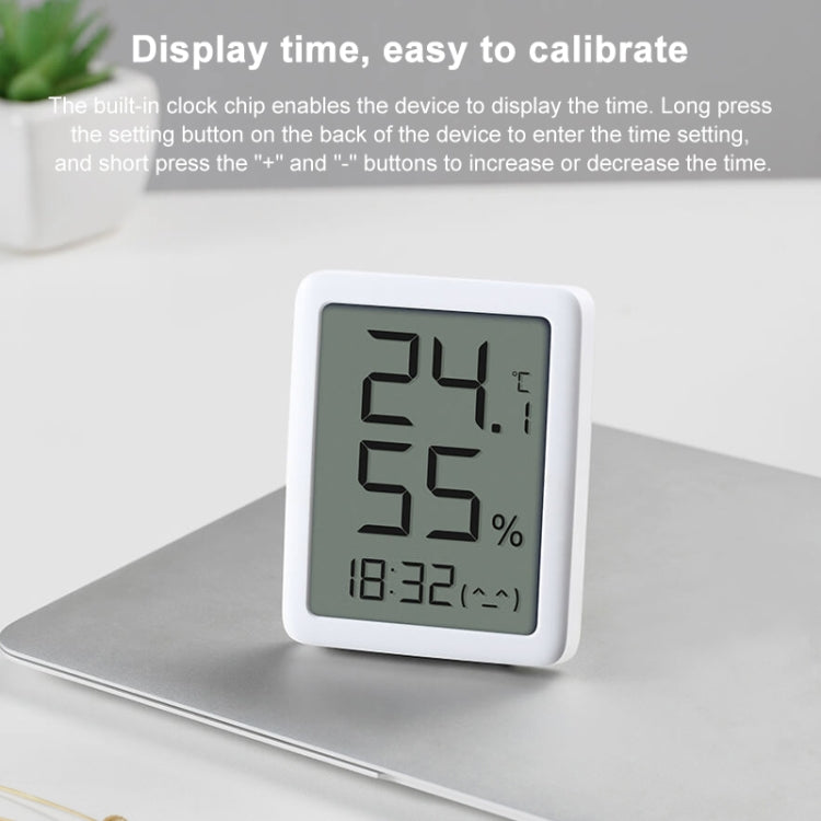 Original Xiaomi Youpin Miaomiaoce LCD เครื่องวัดความชื้นสัมพัทธ์ดิจิตอลในร่มเครื่องวัดอุณหภูมิความชื้น Monitor, LCD Digital Hygrometer